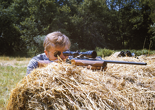 Looking back to the mid 1970s, Trzoniec was enjoying his favorite pastime on the north 40 with his Ruger all sighted in on that distant chuck over a rolled bale of hay.